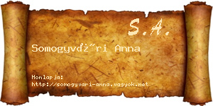 Somogyvári Anna névjegykártya