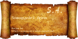 Somogyvári Anna névjegykártya
